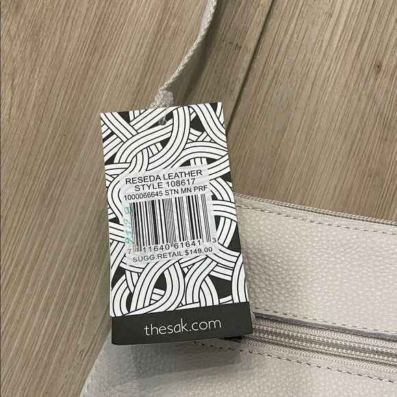 New the Sak reseda leather Cream Crossbody Bag - Picture 2 of 12